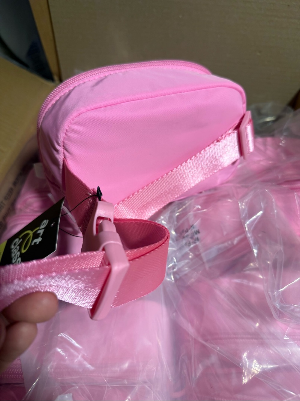 art class Pink Mini Crossbody Bag with Front Zip - Picture 3 of 5